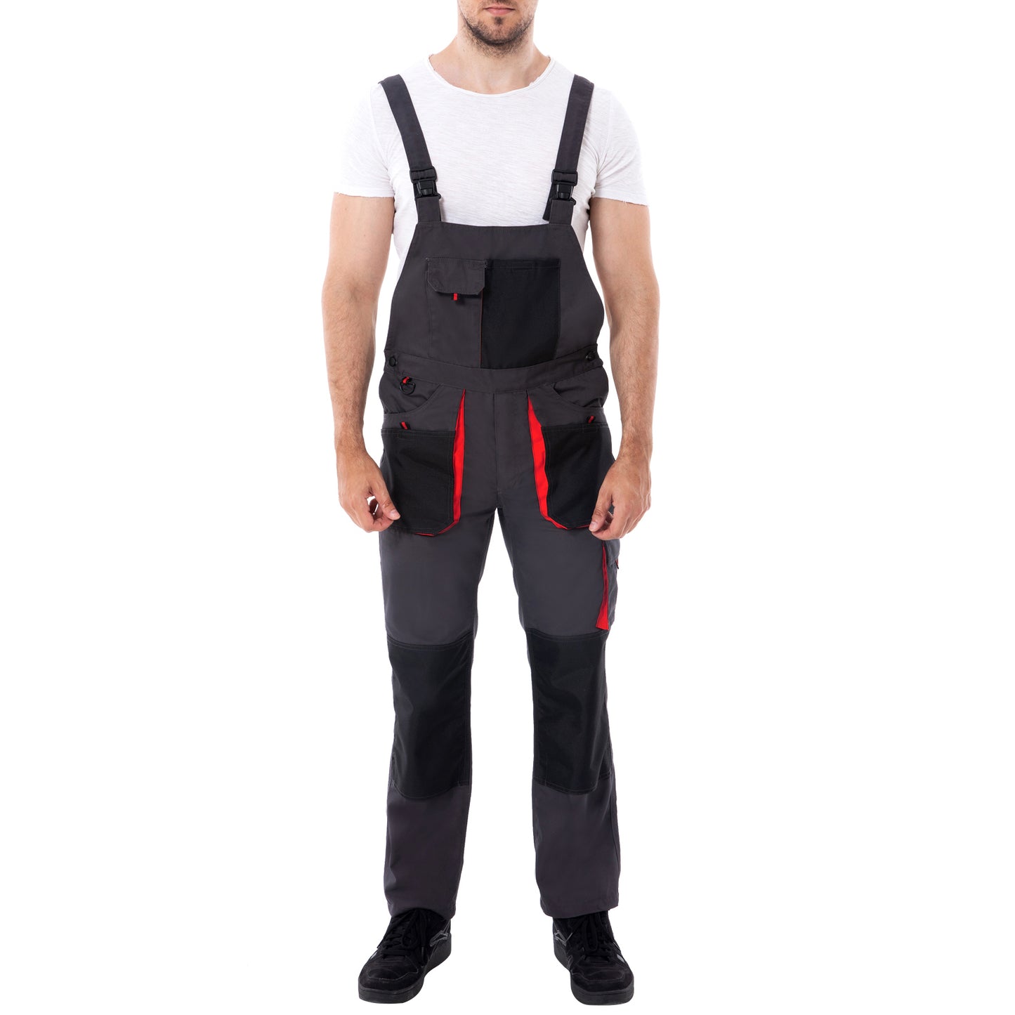 Men's Bib Overalls with Multi-pockets