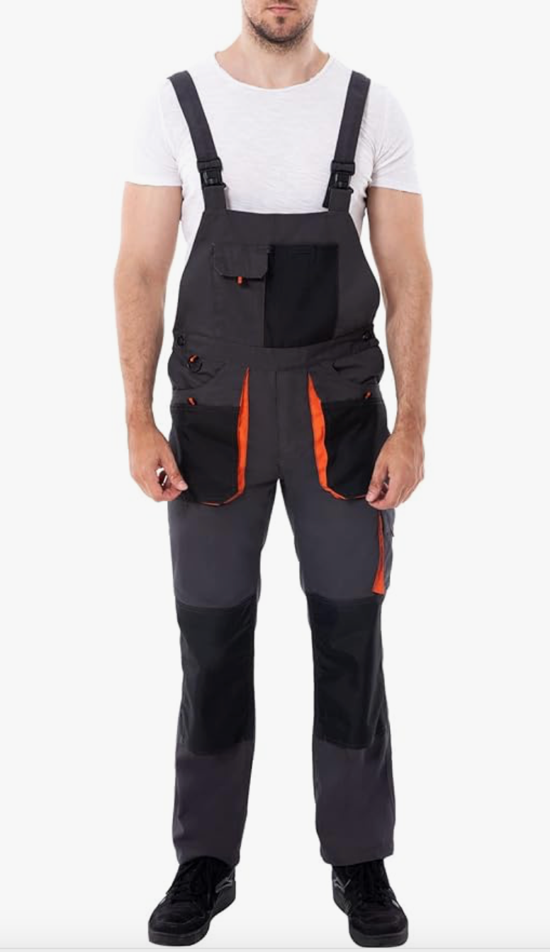 Men's Bib Overalls with Multi-pockets