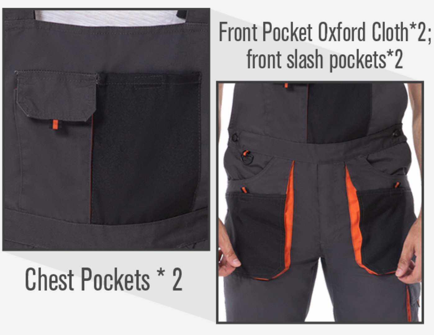 Men's Bib Overalls with Multi-pockets