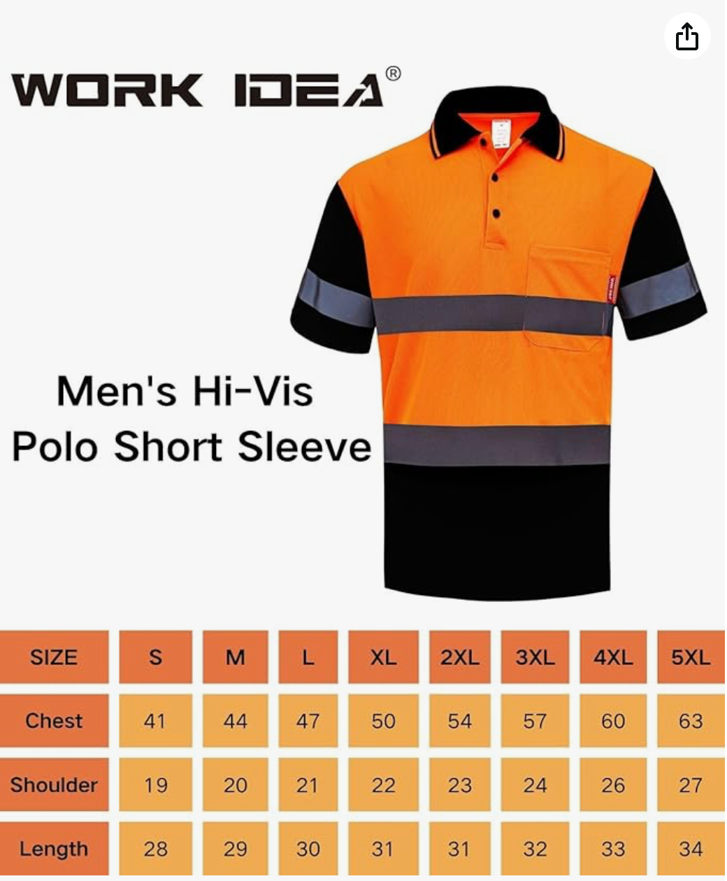 Men's Safety Polo Shirt Stylish