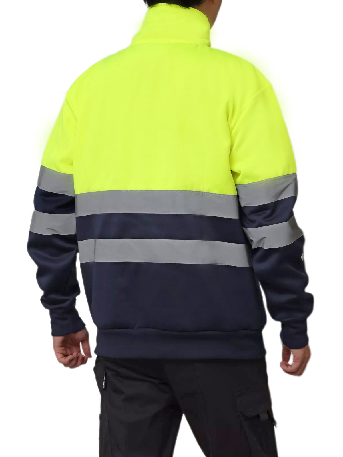 Stand-collar Safety Sweatshirt (Combi-color)