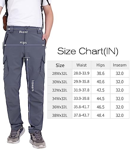 Men's Hiking Pants Lightweight Stretchy (2 colors)